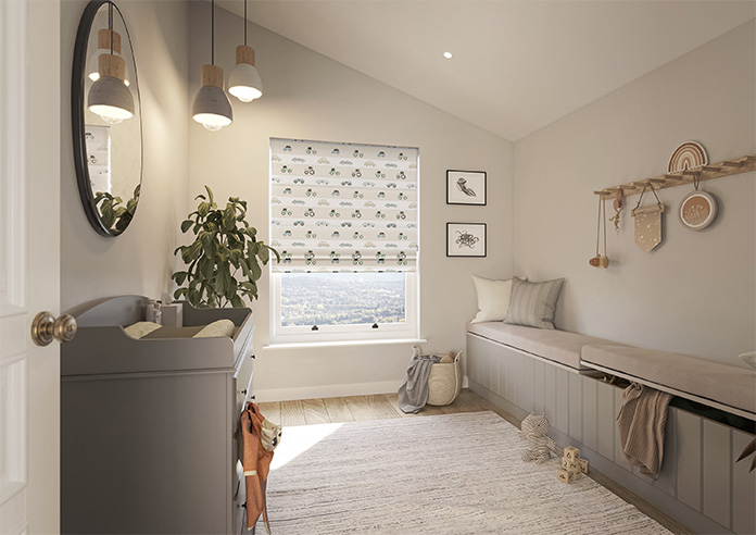 Brum Brum, Stone - Roman Blind - Image 6